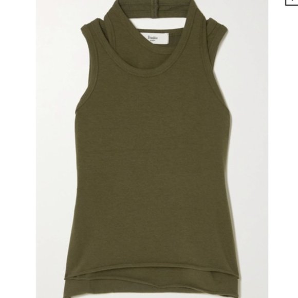 Frankie Shop Olive Green Tank Top - Picture 2 of 9